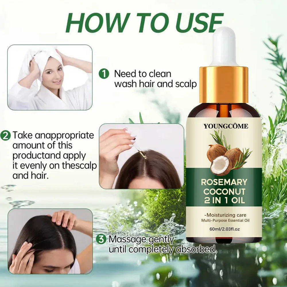 Rosemary Hair Oil Treatment – Nourish Scalp & Roots