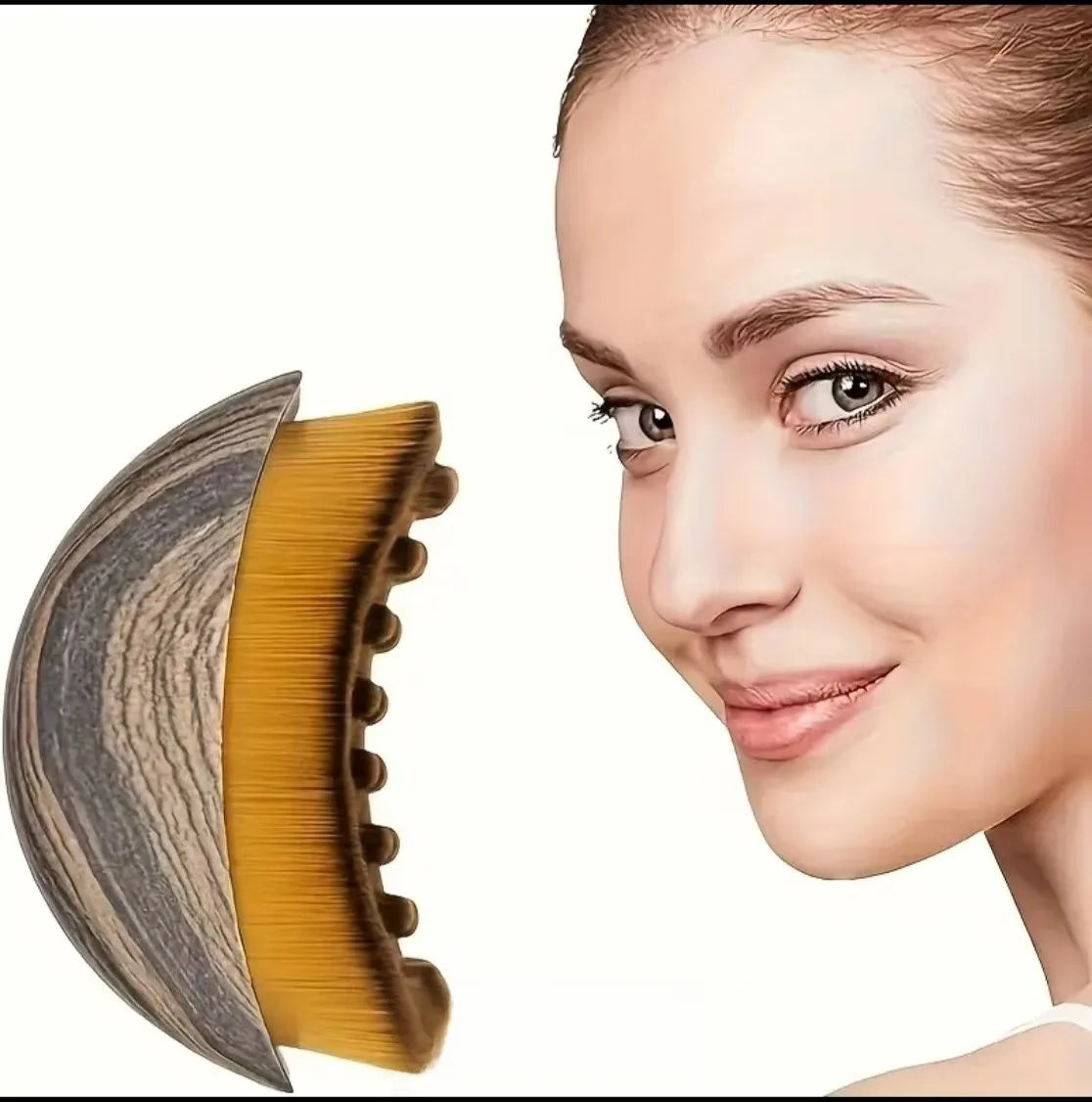 Facial Lymphatic Drainage Brush Contour Massage Tool