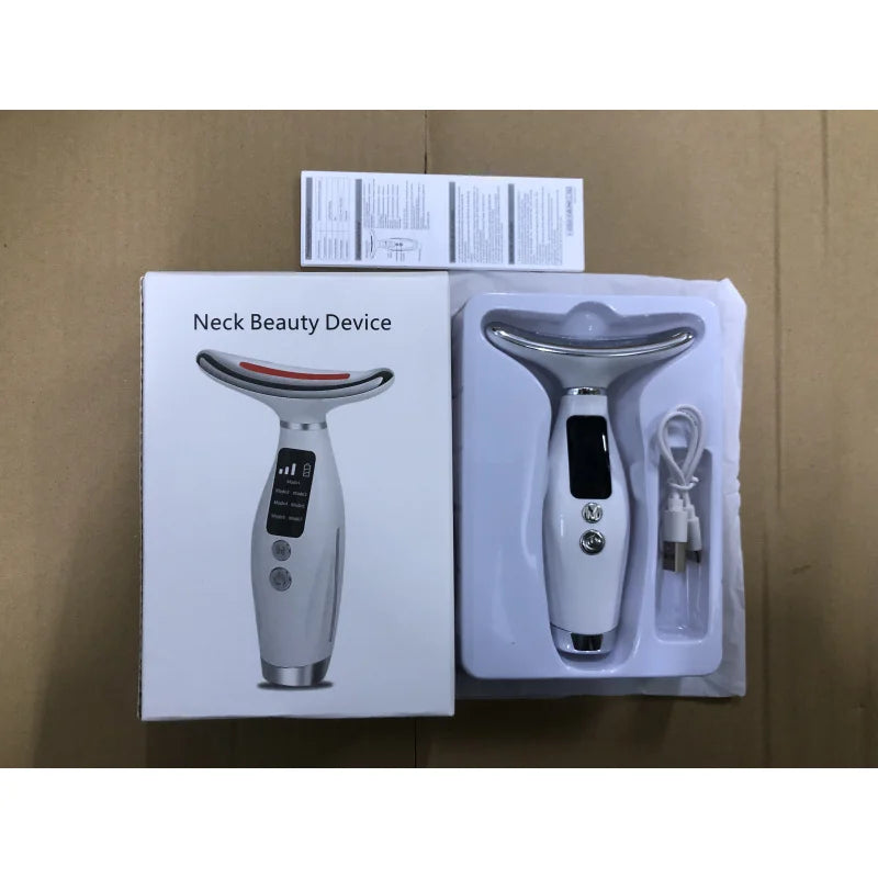 7-Color LED Light Therapy Face and Neck Massager